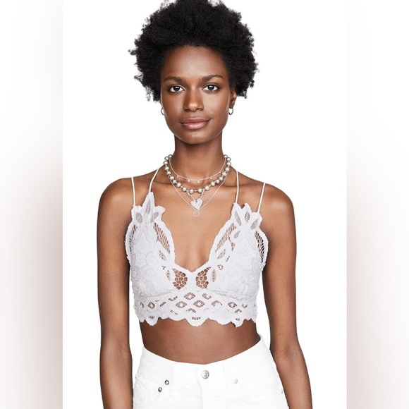 Free People Other - NWT Free People One Adella Lace Smocked Bralette Large